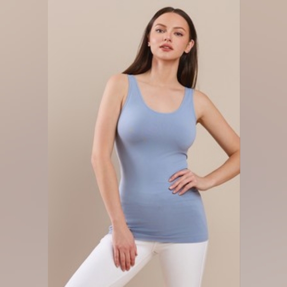 Blue Revercible Tank Top - Picture 2 of 5